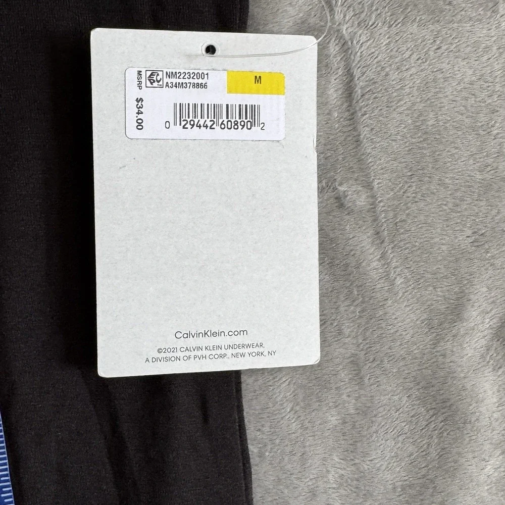 Calvin Klein Men's M Ultra Soft Modern Sleep Shirt Black Crew Neck Modal Blend